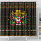 Jamaica Christmas Irie Shower Curtain Jamaican Santa Flag Reggae Vibes