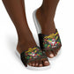 Jamaica Christmas Irie Slide Sandals Jamaican Santa Flag Reggae Vibes