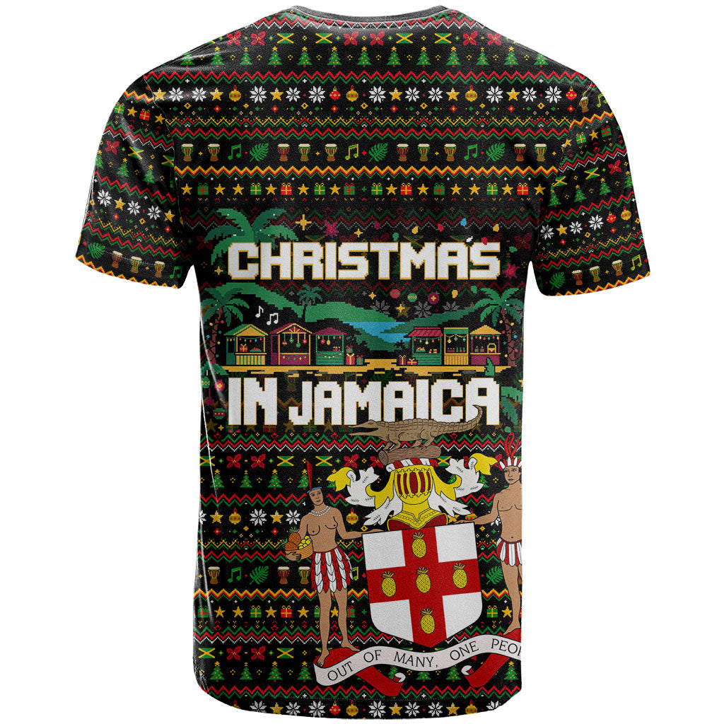 Jamaica Christmas Irie T shirt Jamaican Santa Flag Reggae Vibes