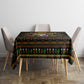 Jamaica Christmas Irie Tablecloth Jamaican Santa Flag Reggae Vibes