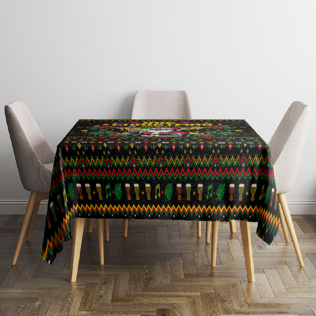 Jamaica Christmas Irie Tablecloth Jamaican Santa Flag Reggae Vibes