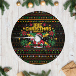 Jamaica Christmas Irie Tree Skirt Jamaican Santa Flag Reggae Vibes