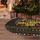 Jamaica Christmas Irie Tree Skirt Jamaican Santa Flag Reggae Vibes