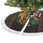 Jamaica Christmas Irie Tree Skirt Jamaican Santa Flag Reggae Vibes