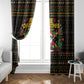 Jamaica Christmas Irie Window Curtain Jamaican Santa Flag Reggae Vibes
