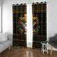 Jamaica Christmas Irie Window Curtain Jamaican Santa Flag Reggae Vibes