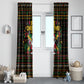 Jamaica Christmas Irie Window Curtain Jamaican Santa Flag Reggae Vibes