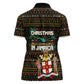Jamaica Christmas Irie Women Polo Shirt Jamaican Santa Flag Reggae Vibes