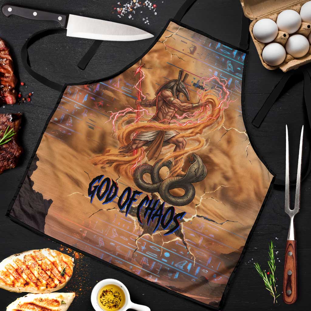 Seth Serpent Apron Sandstorm Egyptian Chaos God in Ancient Desert Tones