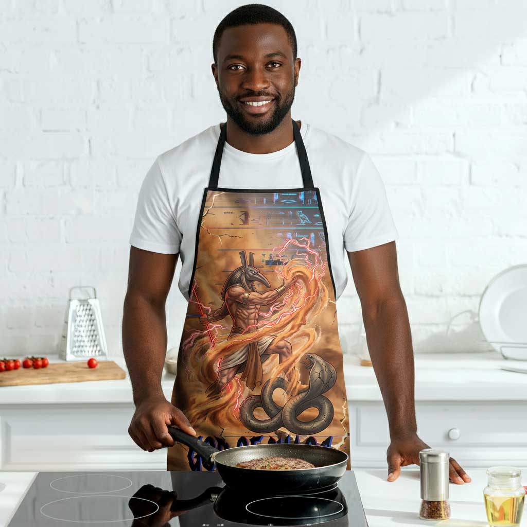 Seth Serpent Apron Sandstorm Egyptian Chaos God in Ancient Desert Tones