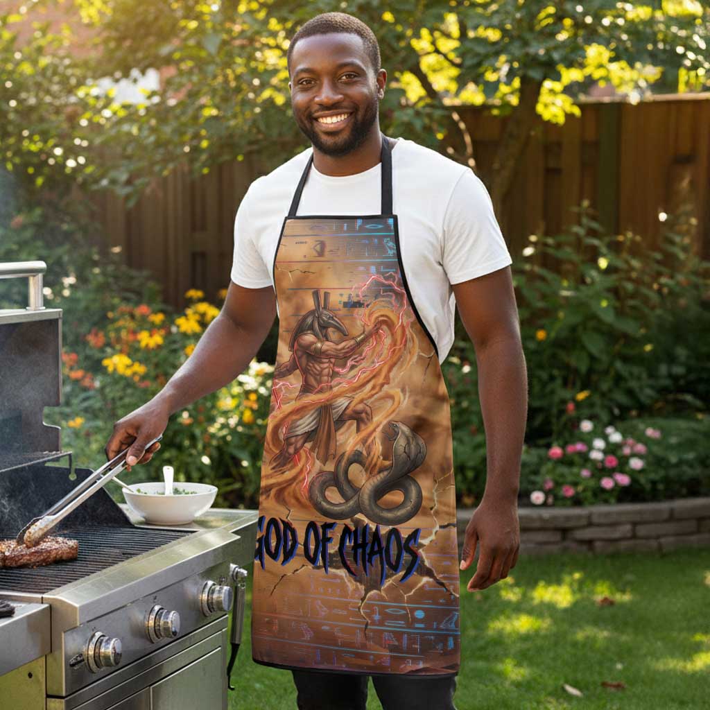 Seth Serpent Apron Sandstorm Egyptian Chaos God in Ancient Desert Tones