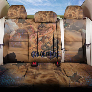 Seth Serpent Back Car Seat Cover Sandstorm Egyptian Chaos God in Ancient Desert Tones