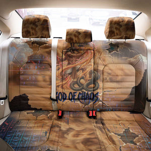 Seth Serpent Back Car Seat Cover Sandstorm Egyptian Chaos God in Ancient Desert Tones