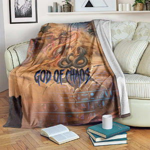 Seth Serpent Blanket Sandstorm Egyptian Chaos God in Ancient Desert Tones