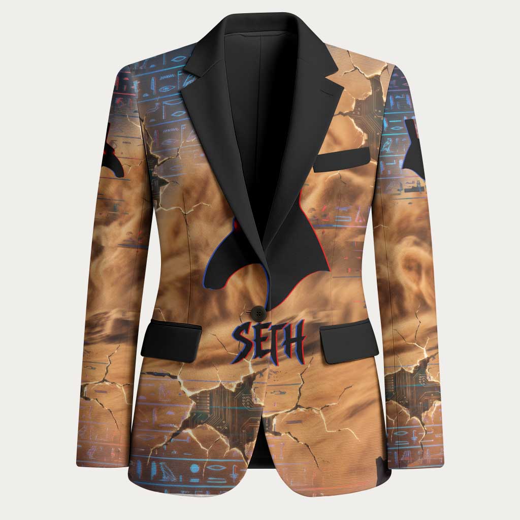 Seth Serpent Blazer Sandstorm Egyptian Chaos God in Ancient Desert Tones