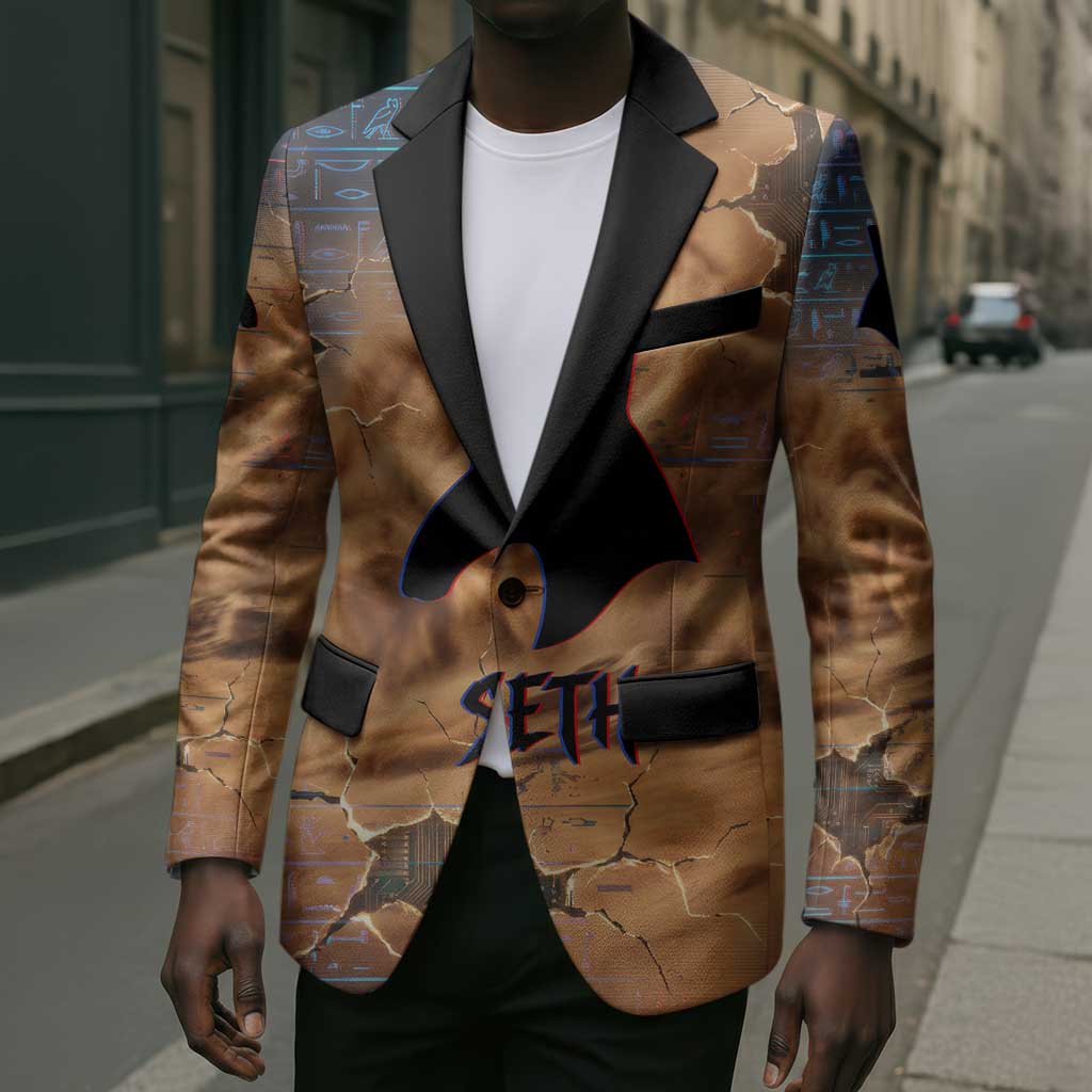 Seth Serpent Blazer Sandstorm Egyptian Chaos God in Ancient Desert Tones