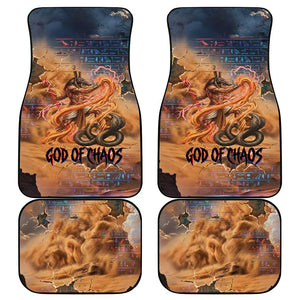 Seth Serpent Car Mats Sandstorm Egyptian Chaos God in Ancient Desert Tones