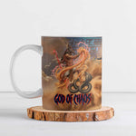 Seth Serpent Ceramic Mug Sandstorm Egyptian Chaos God in Ancient Desert Tones
