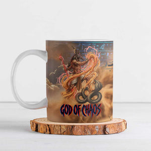 Seth Serpent Ceramic Mug Sandstorm Egyptian Chaos God in Ancient Desert Tones