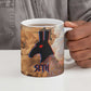 Seth Serpent Ceramic Mug Sandstorm Egyptian Chaos God in Ancient Desert Tones