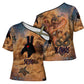 Seth Serpent Cross Shoulder Shirt Sandstorm Egyptian Chaos God in Ancient Desert Tones