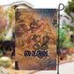 Seth Serpent Garden Flag Sandstorm Egyptian Chaos God in Ancient Desert Tones