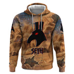 Seth Serpent Hoodie Sandstorm Egyptian Chaos God in Ancient Desert Tones