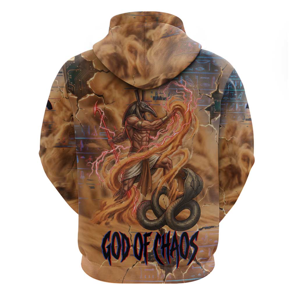Seth Serpent Hoodie Sandstorm Egyptian Chaos God in Ancient Desert Tones