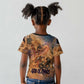 Seth Serpent Kid T shirt Sandstorm Egyptian Chaos God in Ancient Desert Tones