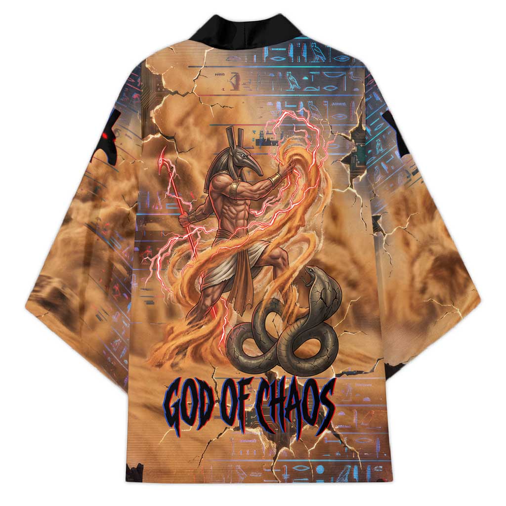Seth Serpent Kimono Sandstorm Egyptian Chaos God in Ancient Desert Tones