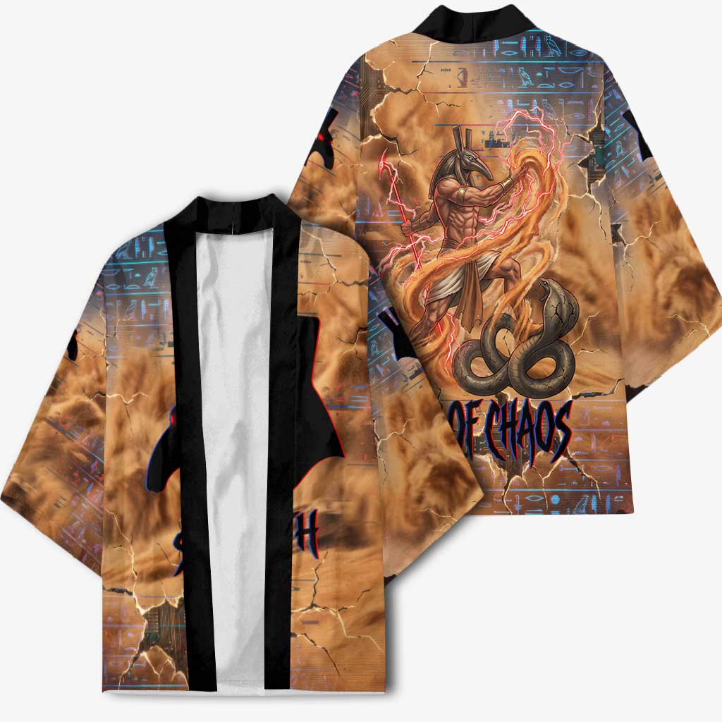 Seth Serpent Kimono Sandstorm Egyptian Chaos God in Ancient Desert Tones