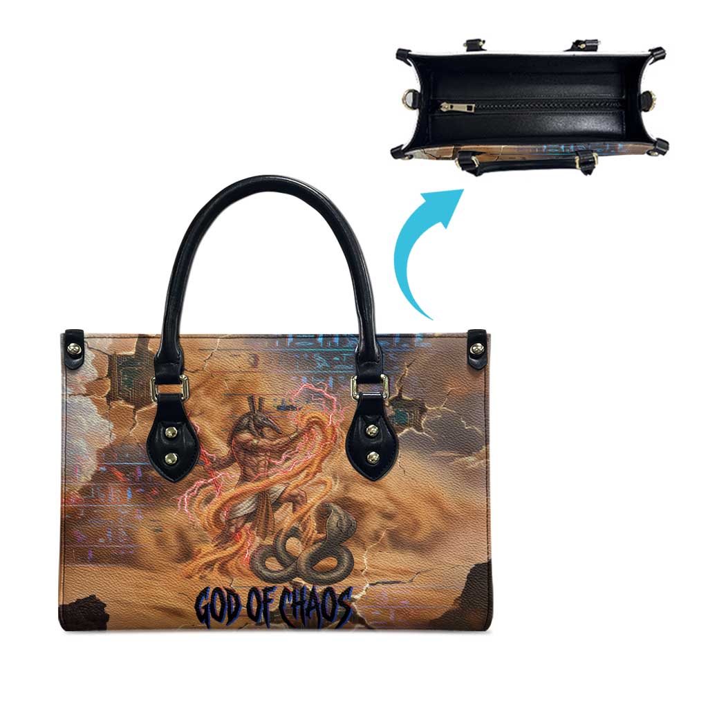Seth Serpent Leather Bag Sandstorm Egyptian Chaos God in Ancient Desert Tones