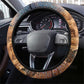Seth Serpent Steering Wheel Cover Sandstorm Egyptian Chaos God in Ancient Desert Tones