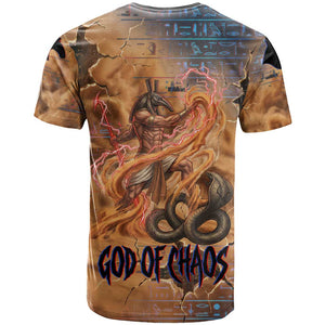 Seth Serpent T shirt Sandstorm Egyptian Chaos God in Ancient Desert Tones