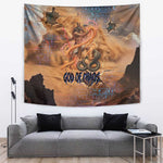 Seth Serpent Tapestry Sandstorm Egyptian Chaos God in Ancient Desert Tones