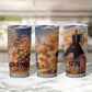 Seth Serpent Tumbler Cup Sandstorm Egyptian Chaos God in Ancient Desert Tones