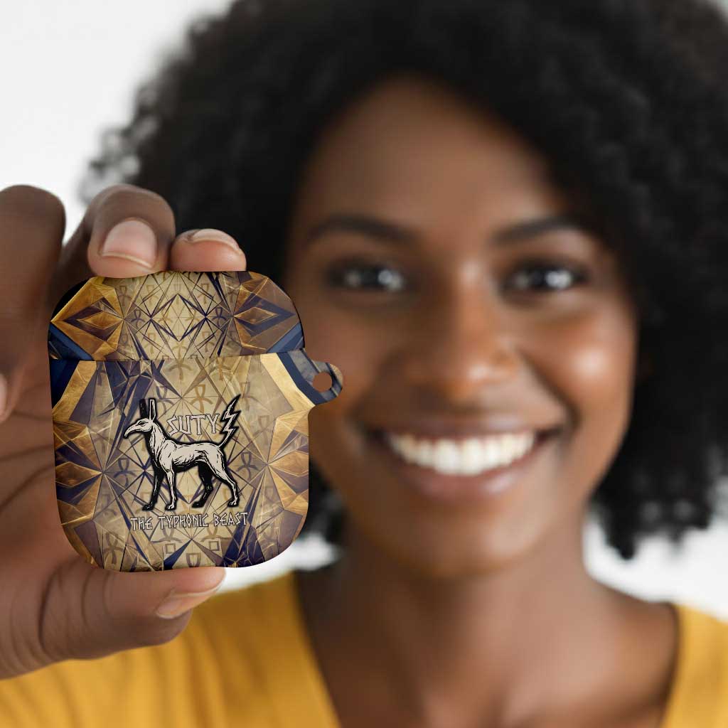 Suty AirPods Case with Typhonic Beast Staff Ancient Egypt Symbolism