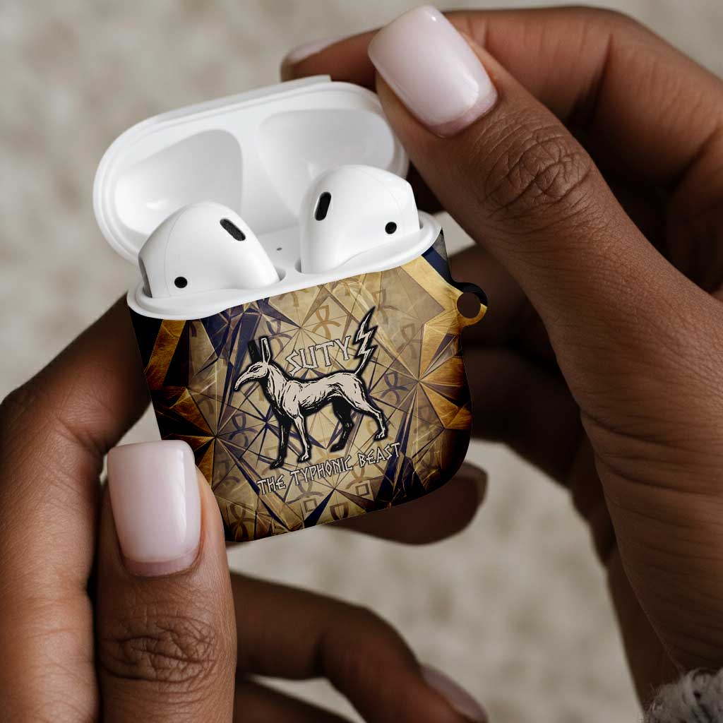 Suty AirPods Case with Typhonic Beast Staff Ancient Egypt Symbolism