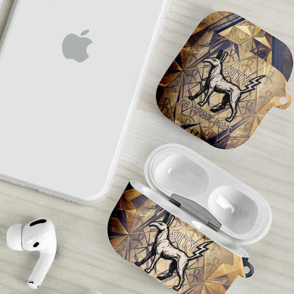 Suty AirPods Case with Typhonic Beast Staff Ancient Egypt Symbolism
