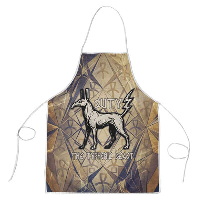 Suty Apron with Typhonic Beast Staff Ancient Egypt Symbolism