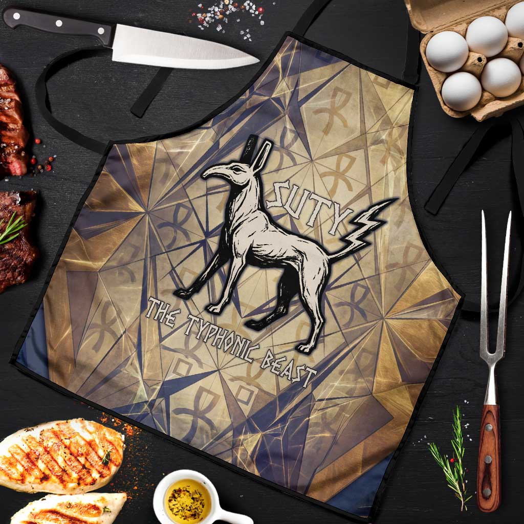 Suty Apron with Typhonic Beast Staff Ancient Egypt Symbolism