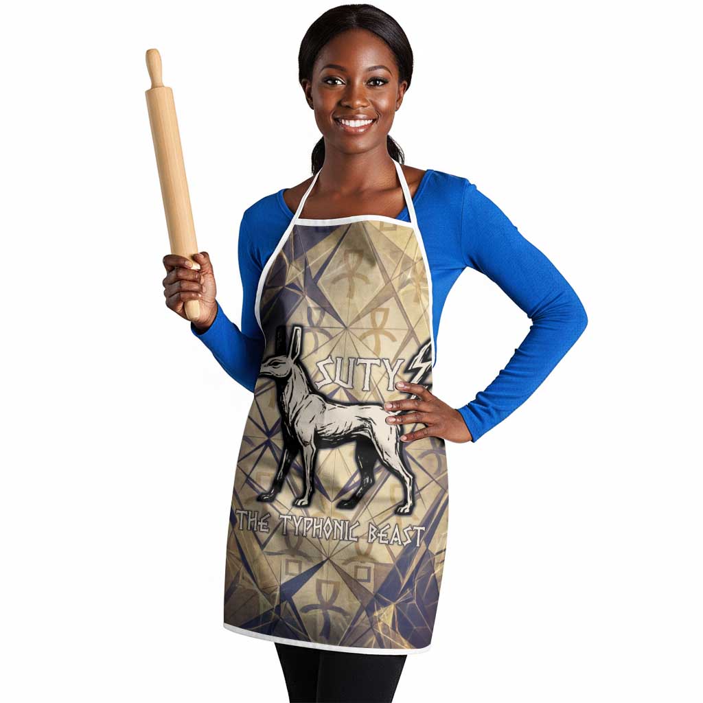 Suty Apron with Typhonic Beast Staff Ancient Egypt Symbolism