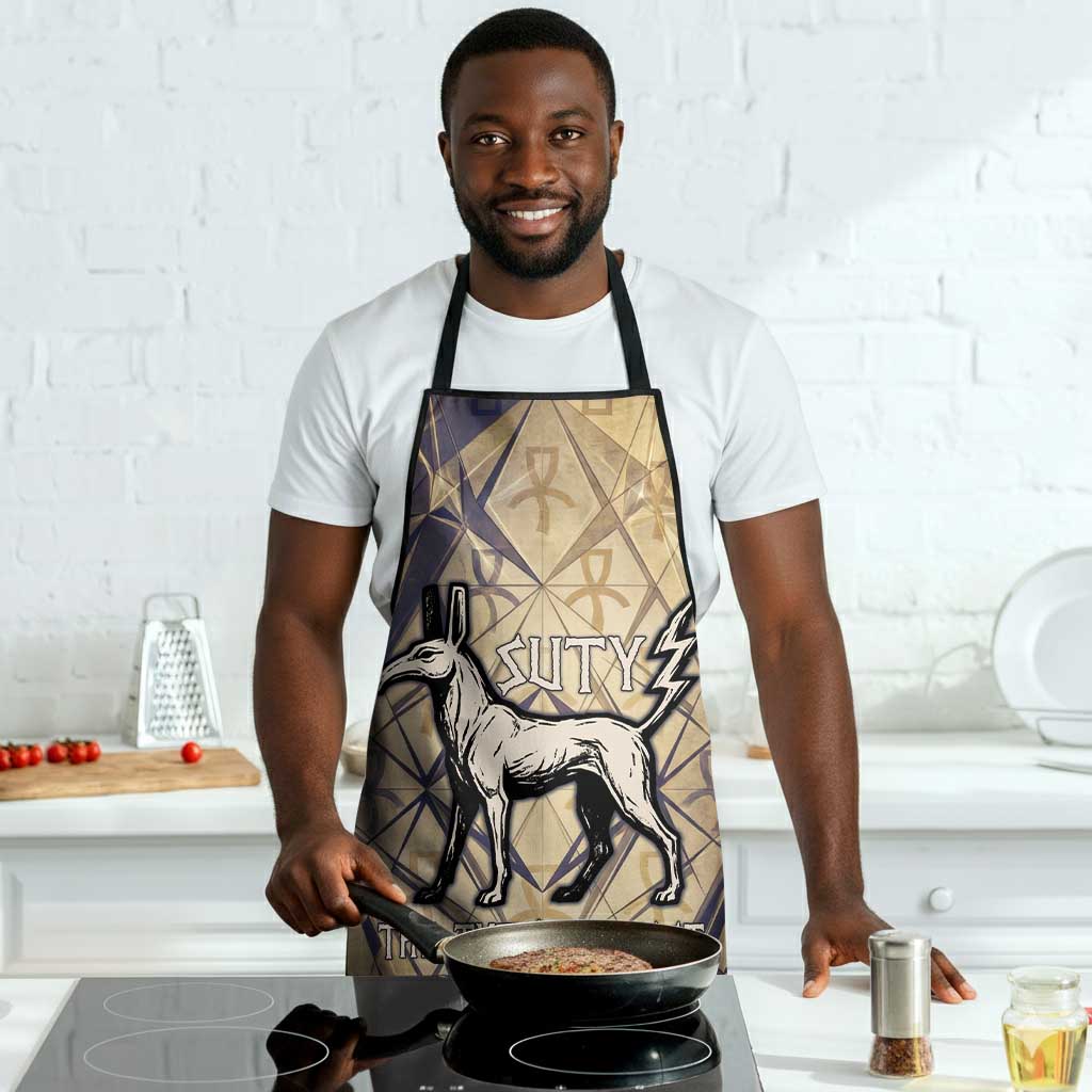 Suty Apron with Typhonic Beast Staff Ancient Egypt Symbolism