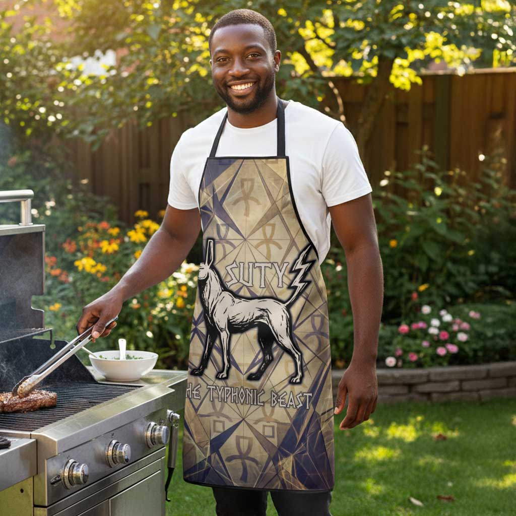 Suty Apron with Typhonic Beast Staff Ancient Egypt Symbolism
