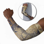 Suty Arm Sleeves with Typhonic Beast Staff Ancient Egypt Symbolism