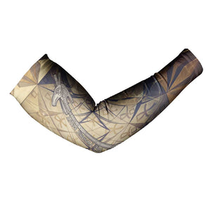 Suty Arm Sleeves with Typhonic Beast Staff Ancient Egypt Symbolism