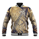 Suty Baseball Jacket with Typhonic Beast Staff Ancient Egypt Symbolism