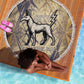 Suty Beach Blanket with Typhonic Beast Staff Ancient Egypt Symbolism