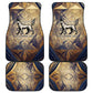 Suty Car Mats with Typhonic Beast Staff Ancient Egypt Symbolism