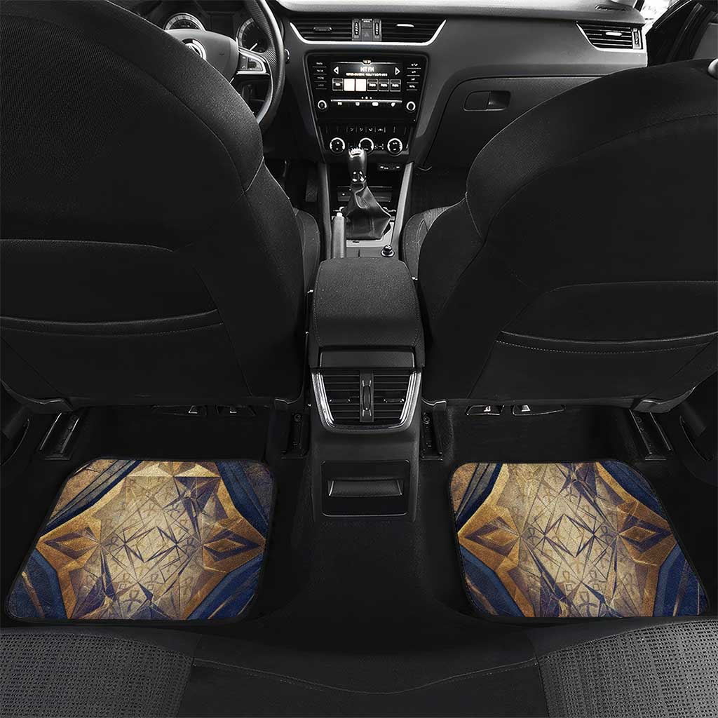 Suty Car Mats with Typhonic Beast Staff Ancient Egypt Symbolism